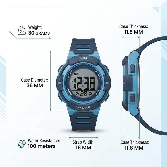 [Citizen Q&Q] Watch Q&Q Digital Collection G32A-002V Blue