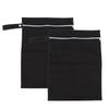 2 шт. Черный влажный мешок TPU ткань молния дизайн водонепроницаемый мешок для хранения для влажной одежды на открытом воздухе