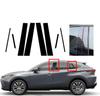 8 шт. Глянцевые черные накладки на стойки дверей, подходят для Toyota Venza Harrier XU80 2021 2022 2023, декоративная накладка на боковое окно двери