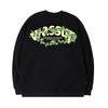 Wassup Tree Vine Crown American Style Heavyweight Crewneck Sweatshirt for Men, Autumn/Winter 2025 New Fleece-Lined Loose Trendy Brand Top