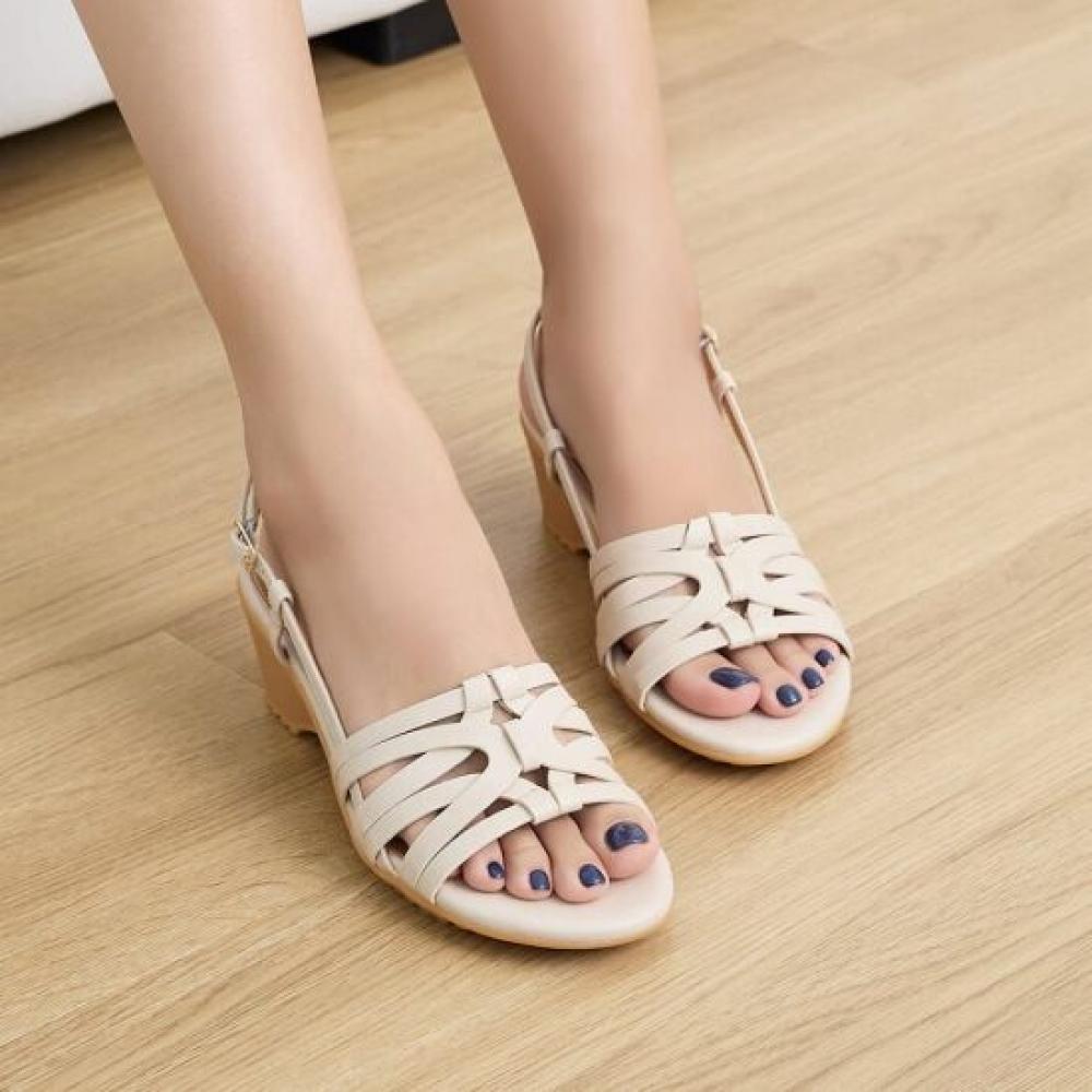 Jisyu Ariel Wedge Heel Slingback Sandals