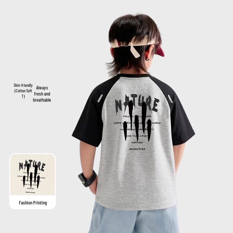 JEEP Kids Casual Breathable Short-Sleeve T-Shirt