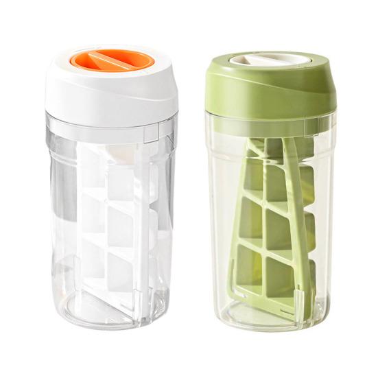 Форма для льда 2 в 1, большая емкость, поворотная форма для льда с крышкой для коктейлей и напитков, легко вынимающийся льдогенератор для домашних баров и уличных условий