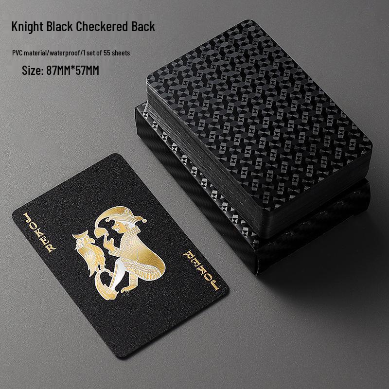 Luxury Gold PVC Playing Cards: Waterproof, Fold-Proof, Wear and Dirt Resistant, Washable.
