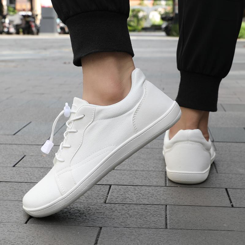 Мужские повседневные туфли на плоской подошве с широкими ладонями для вождения, женские ортопедические туфли, белые туфли для йоги и фитнеса, большой размер