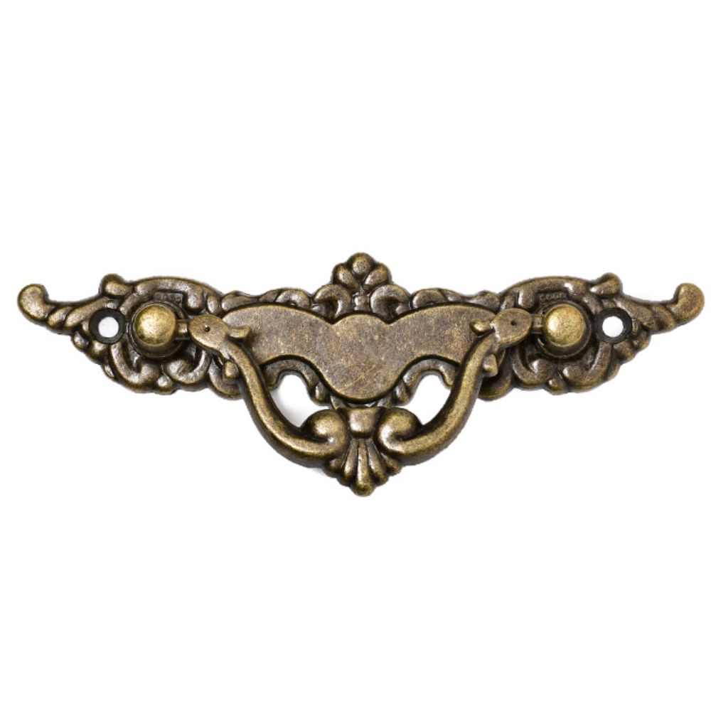 Decorative Vintage Pulls Zinc Zinc Zinc Alloy Drawer Ring Pulls Screw Drawer Handles Wood Case
