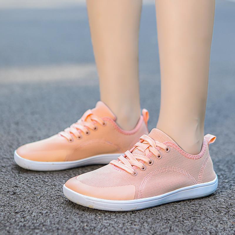 Вязаные сетчатые прогулочные туфли с широким носком, удобные тренировочные кроссовки, обувь для спортзала, фитнеса, спорта, улицы, балетки, повседневная обувь.