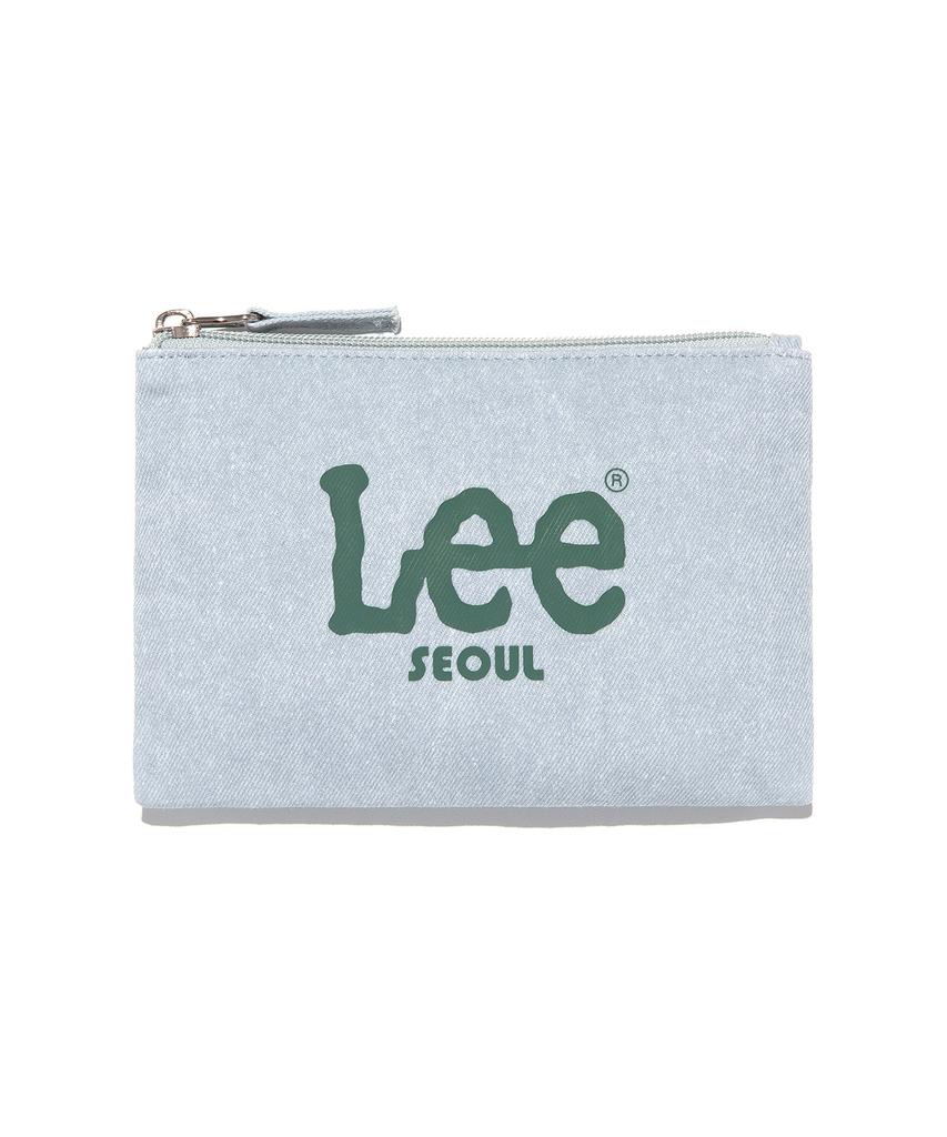 Lee Seoul Большой логотип Twitch Сумка-косметичка Индиго Светлый