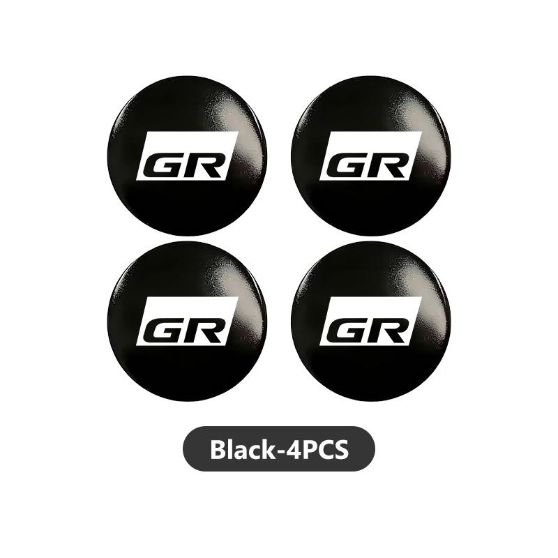 YDEM7 56mm 4pcs Car Wheel Center Hub Cap Badge Logo Sticker For Toyota Supra Aygo Prado RAV4 Hilux Yaris Corolla 4Runner