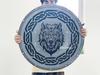 Fenrir Wolf Viking Shield: Battleworn Wooden Norse Decor