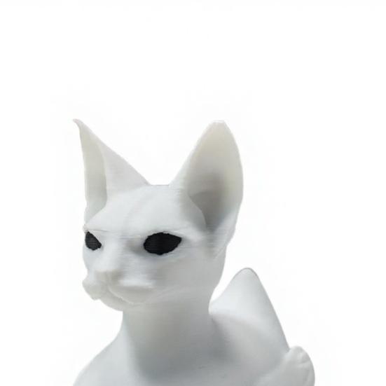 3D-печатная фигурка кошки-сфинкса и утки Yousheng, Милый матово-белый декор для стола, Забавная фигурка животного на полку, Уникальный подарок для