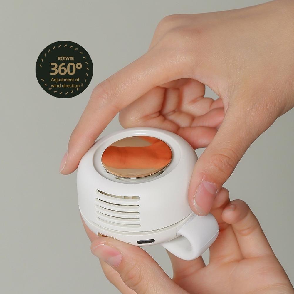 Mini Clip Waist Fan 900mAh Rechargeable Battery Electric Fan Outdoor Camping Personal Body Fan Summer Cooling Air Circulators