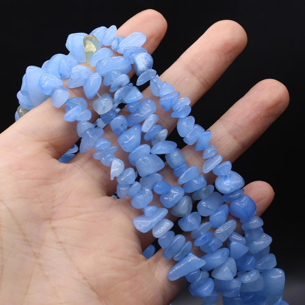 Бусины из натурального камня амазонит/зебра, гравийные бусины для изготовления ювелирных изделий, ожерелье, серьги, браслет, аксессуар, длина 80 см