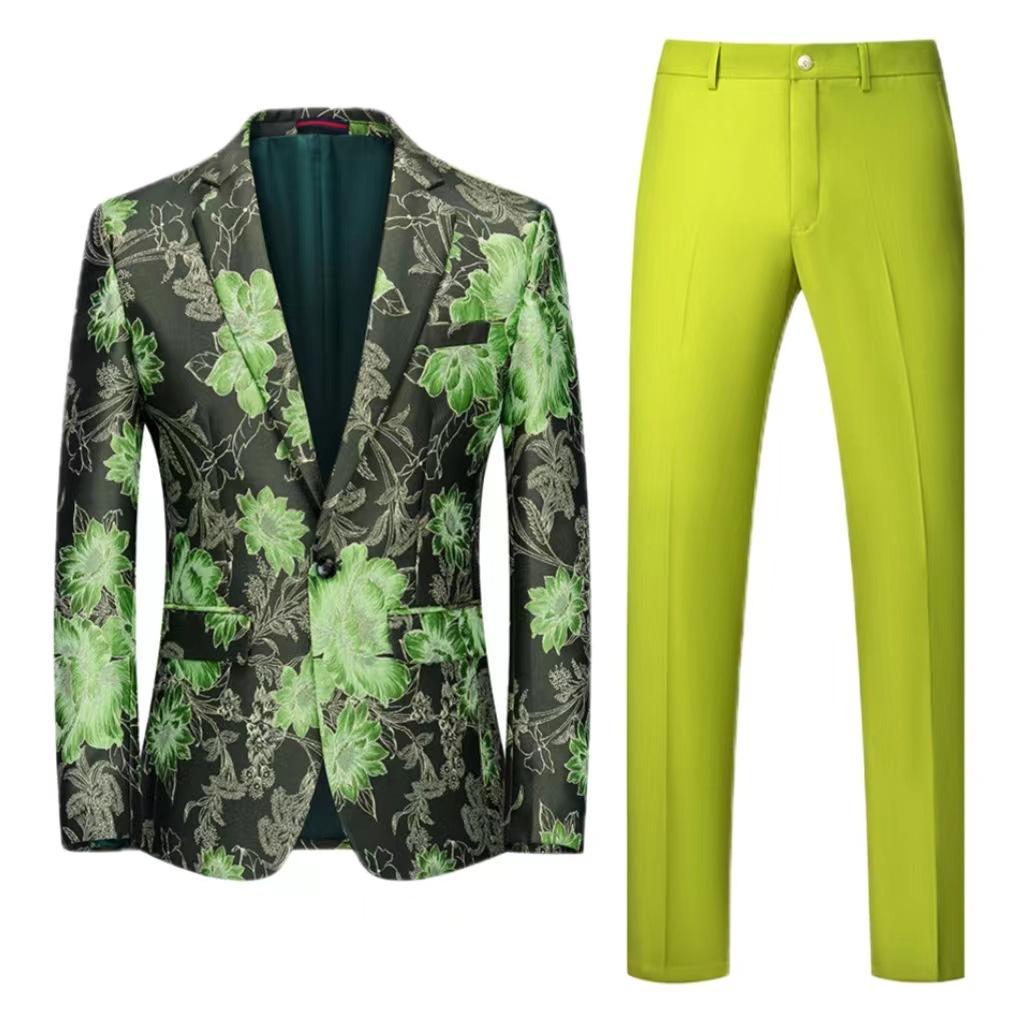 2 Piece Set Men's Clothing Stylish Formal Suit Men Suit Business Office Wedding Suit Jacket+Vest Suits & Blazers