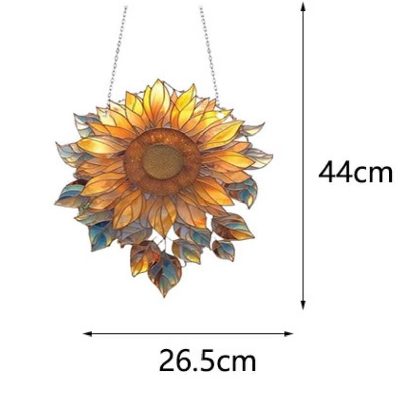 Colorful Sunflower Acrylic Window Hanger Suitable For Daily Decoration Home
