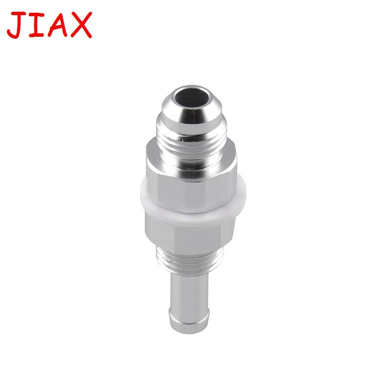 Aluminum Silver AN6 To 5/16 Bulkhead Hose Barb Connector Suitable for Fuel Tanks and Fuel Cells Fuel System 2