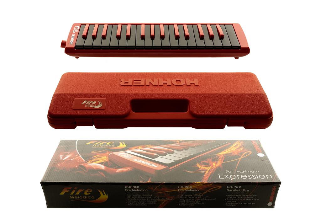 HOHNER Fire Melodica FIRE32 Red-Black Key Harmonica