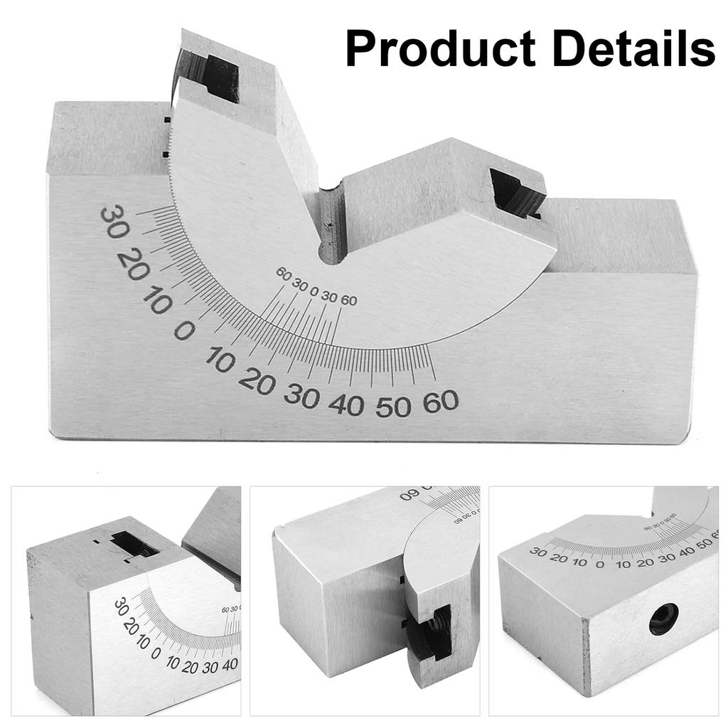 AP25 AP30 AP46 Milling Machine Precision Parts Micro Adjustable Pad 0/30/60 Angle Gauge V Block Angler Top Tool For Grinder