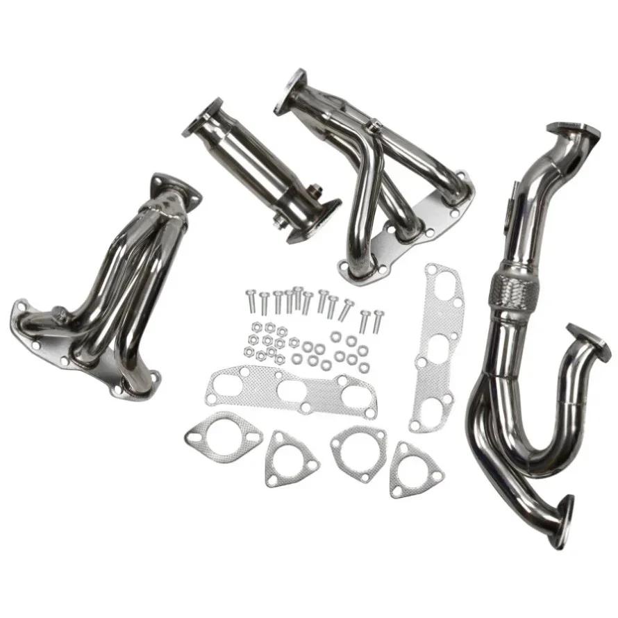 MT001029 52083496 Выпускной коллектор из нержавеющей стали для Nissan Altima VQ35DE V6 3.5L 2002-2006 Модели с МКПП Серебристый
