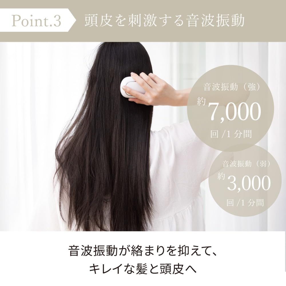 FESTINO Салонный уход Быстрая ионная щетка Уход за кожей головы Насадка-щетка с отрицательными ионами Моющаяся Компактный размер Подарок (СМХБ-028) [Волосы и уход] (белый)