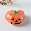 Glitter Pumpkin Desk Toy 1/4Pcs Halloween Stress Relief Toy, Smiling Head Squeeze Clear Fidget Office for Relieve Anxiety Sparkly
