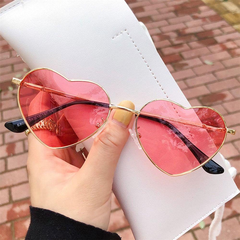 Fancy Accessories UV400 Protection Heart-Shaped Sunglasses Shades Heart Sun Glasses 90s Glasses