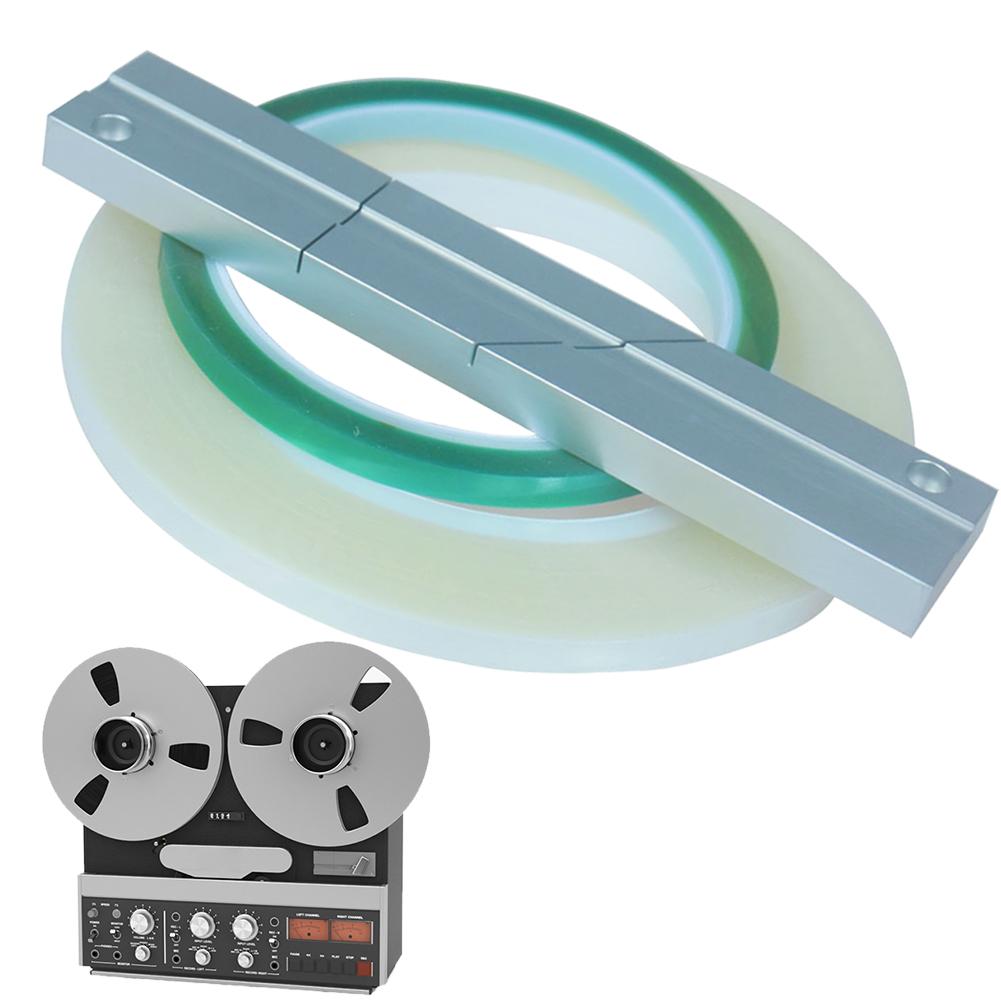 1/4 10 In Tape Splicing Set and Leader Tape Splicing Tape and Leader Tape Metal Hold Tape Repair Kit for Recorder Open Reel Tape