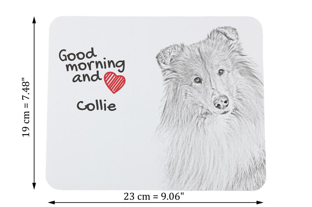 Collie Rough, Long-Haired Collie – Mouse pad with print, personalized dog-themed mouse pad | Art-Dog