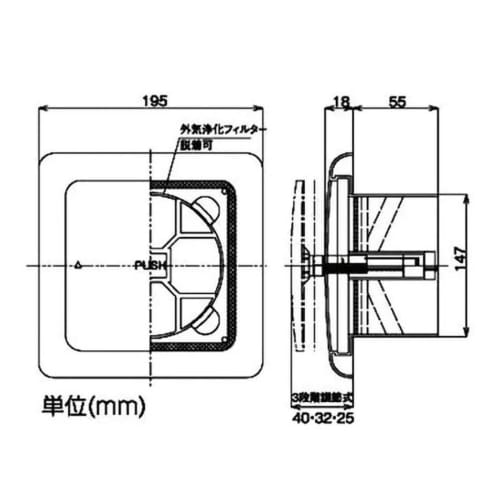 JAPPY Push-Button Register RX-150F