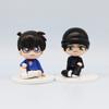 Q Version 8 Pcs/Set Detective Leisurely Doll Sitting kawaii Edogawa Kudo Shinichi Mouri Ran Anime Cake Ornaments Children Gift
