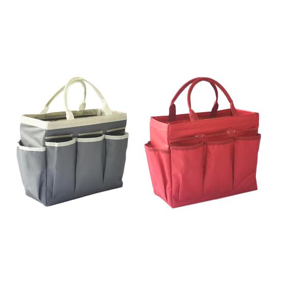 Сумка для хранения садового инвентаря с эргономичной ручкой, большой вместимостью, множеством карманов, водонепроницаемый, универсальный органайзер для хранения