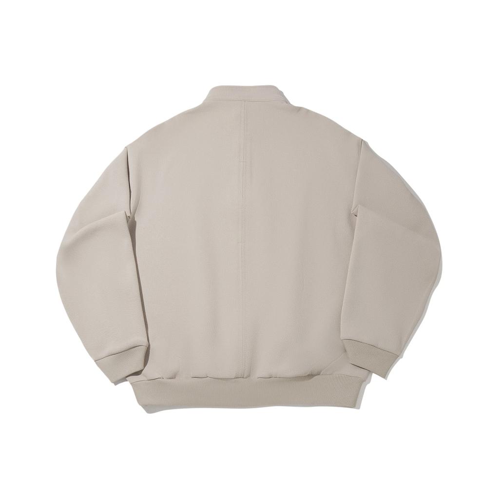 Li Ning Kung Fu Series Solid Color Stand Collar Versatile Casual Loose Sweatshirt Men Sweatshirt AWDV591-1