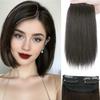 Sythetic Short Straight Hairpieces 2 Clips In Hair Extensions Natural Invisible Hairpin For Women Thinning Hair