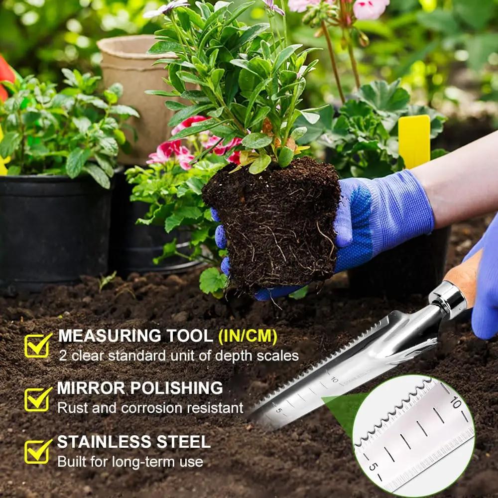 Ручной удалитель сорняков Лопатка из нержавеющей стали Экстрактор сорняков Садовый инструмент для удаления сорняков из трещин для улицы Садовая тяпка