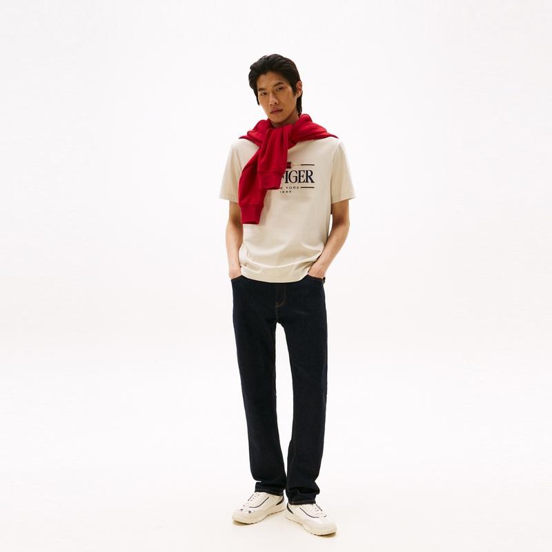 Tommy Hilfiger T-Shirts Men's Crew Neck Moderate MW0MW39585