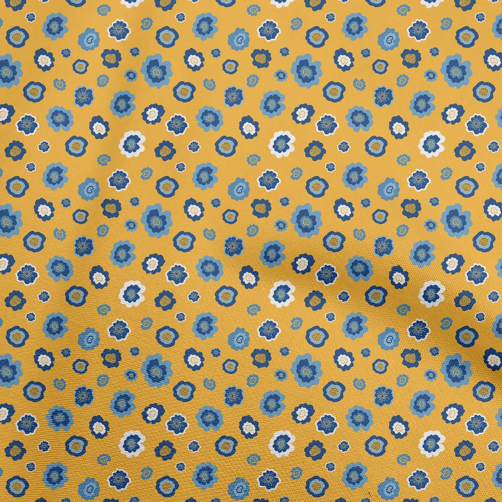 oneOone Cotton Flex Dark Green Fabric Asian Retro Floral  Sewing Craft Projects Fabric Prints By Yard 40 Inch