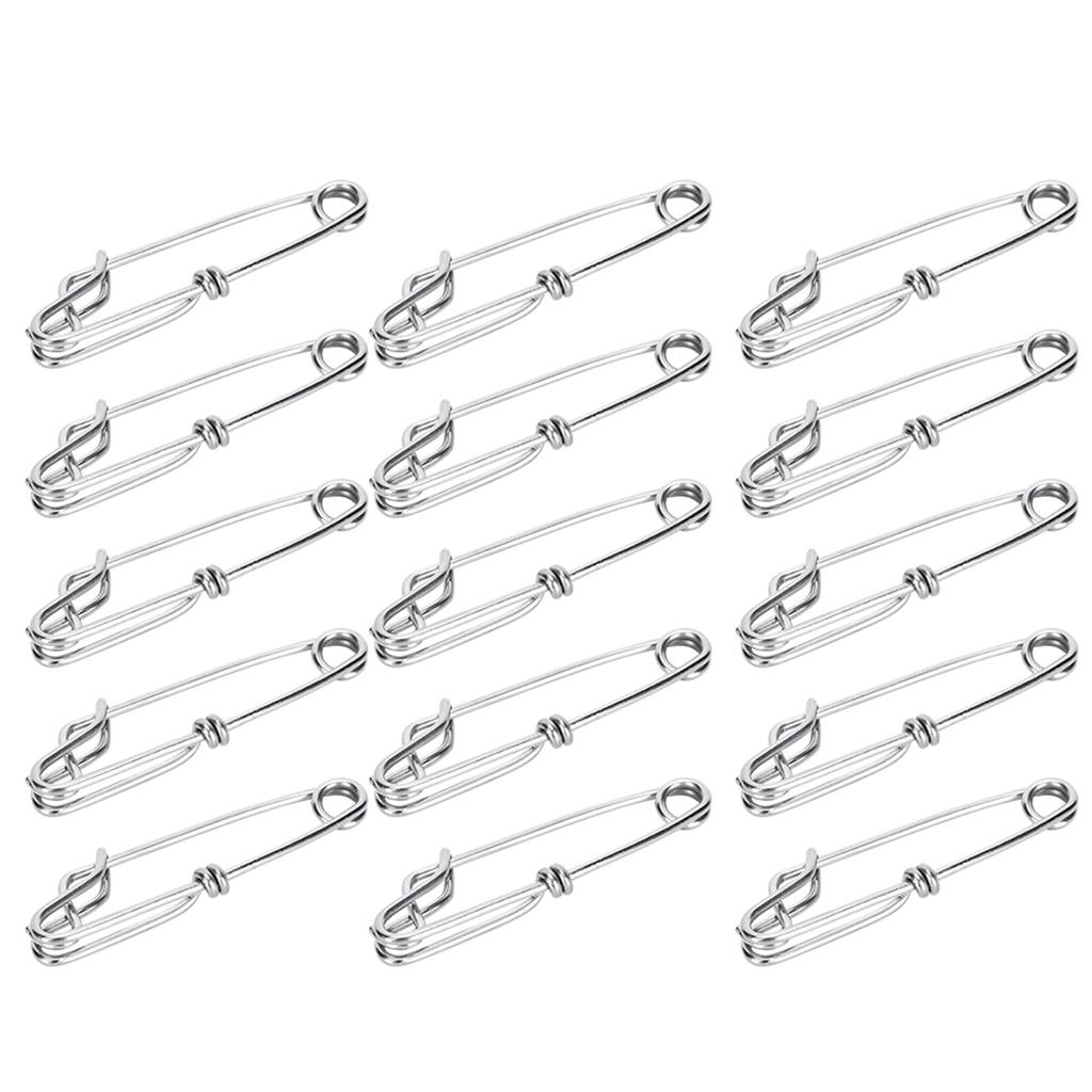 15pcs Stainless Steel Tuna Clips Longline Branch Hangers Snap Fishing Accessory Easy On Off