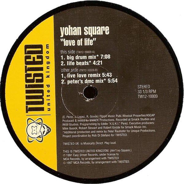 12inch Record YOHAN SQUARE - Love Of Life TW1210009 Twisted United 1997 UK Dance & Electronica Used