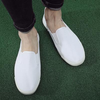 Кроссовки унисекс Zapatillas Deportivas Hombre из хлопчатобумажной ткани, дышащие, повседневные туфли из чистого белого холста, туфли без застежек