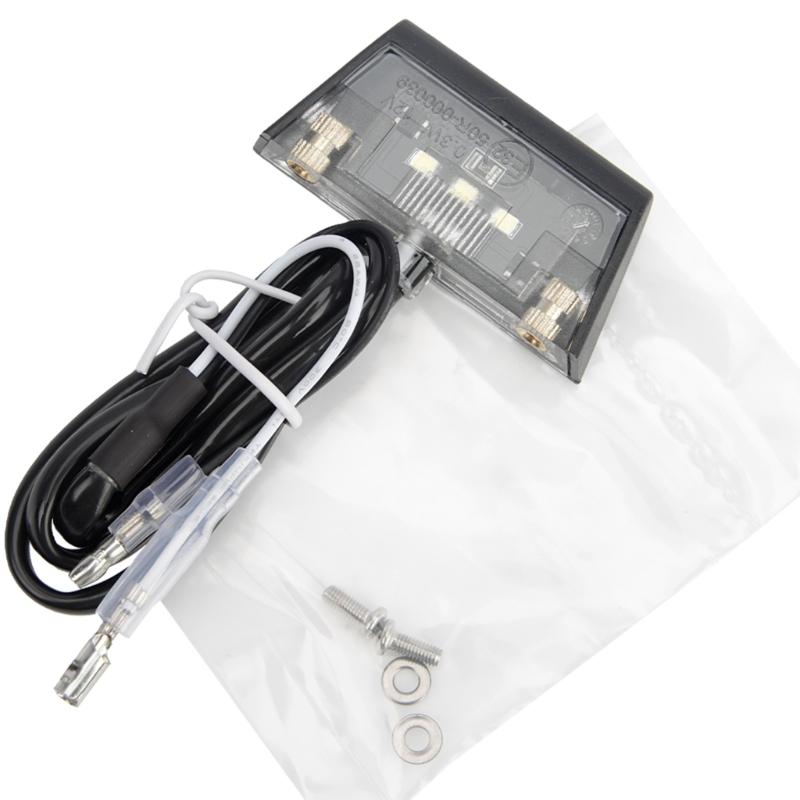 Multifunction  Motorcycle License Plate Lamp with Holder Tail Light Mount Aluminum License Plate Light with Frame for Bikes