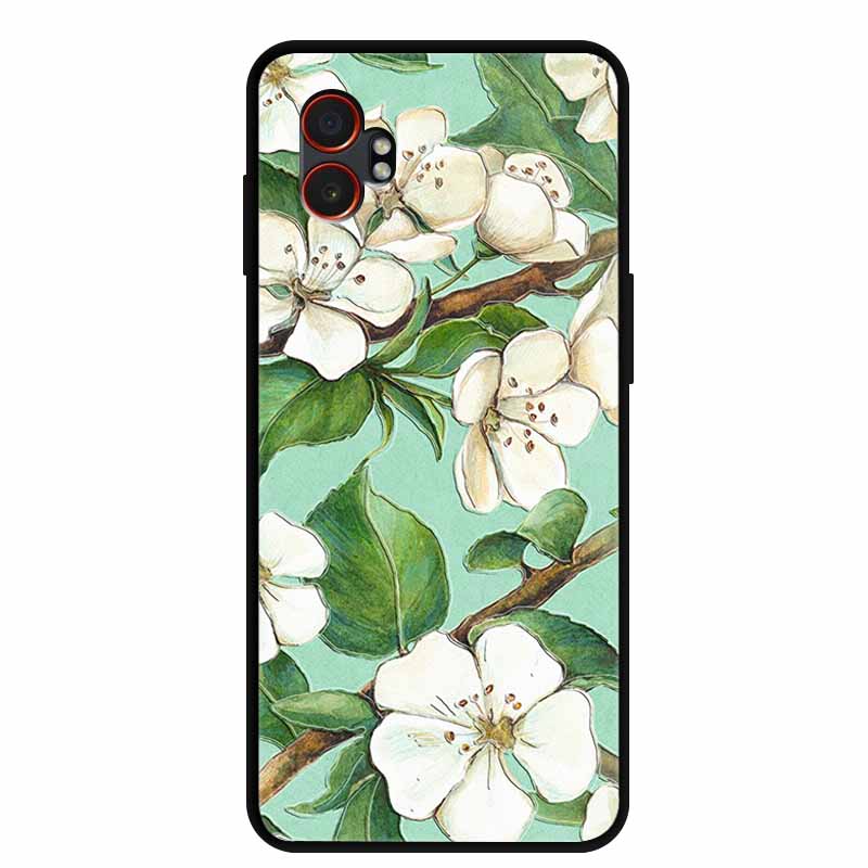 For Samsung XCover7 Pro 3D Case Soft TPUSilicone Bumper Protector Relief Flower Emboss Phone Cover Funda Galaxy XCover 7 Pro