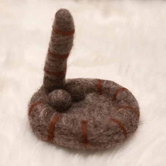 Фетровая подставка под кружку в виде кошачьей попы Смешные подставки под кофе Мягкие впитывающие коврики для стола Элегантный декор для дома Подарок для любителей кошек