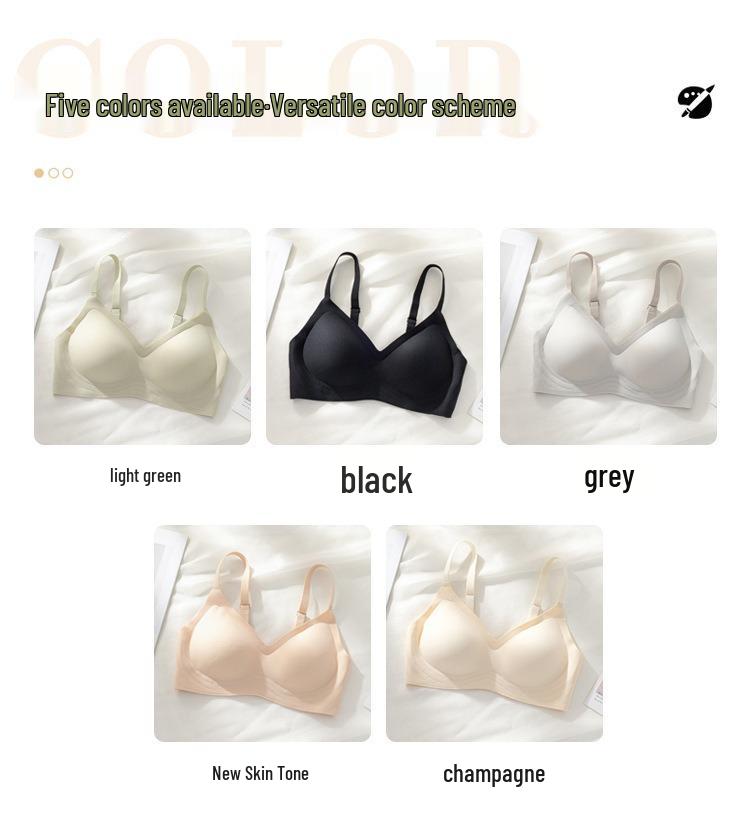 Бесшовный бюстгальтер пуш-ап для женщин: Мягкая, Беспроводная Поддержка против Провисания для Маленькой Груди