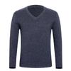 Мужской свитер с V-образным вырезом из чистого кашемира для стиля Business Casual, утолщенная и теплая вязаная одежда для осени/зимы.