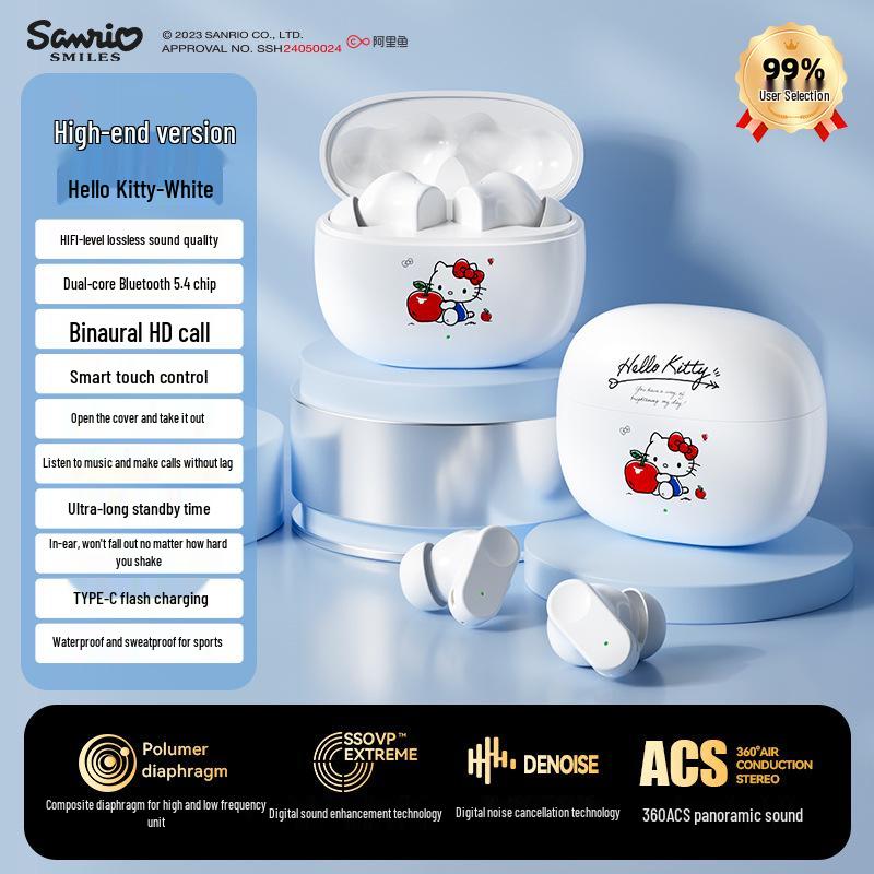 Беспроводные Bluetooth-наушники Sanrio Q1 полувкладыши для спорта и игр