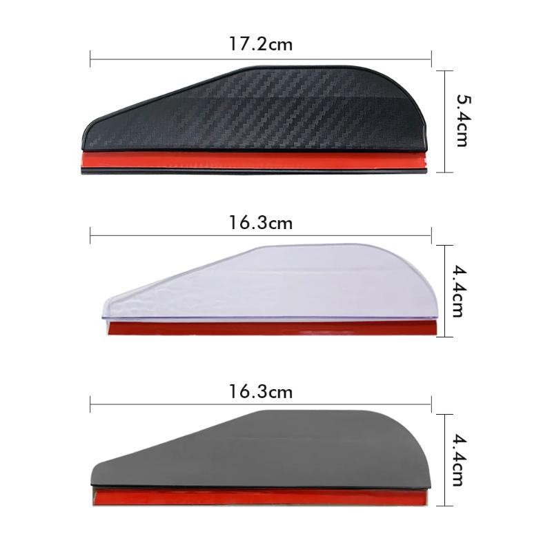 Practical Car Rearview Mirror Carbon Fiber Rain Visor Rain Shield Thickened Carbon Fiber Texture Rearview Mirror Rain Shield New