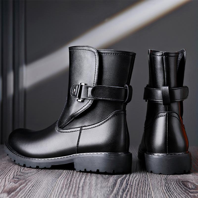 Модные мужские роскошные модные ботинки челси дизайнерские туфли на платформе оригинальные кожаные ботинки осень-зима для сцены и ночного клуба