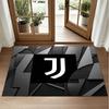 Juventus FC Design Crystal Velvet Rug Soft Decorative Mat for Bedroom Entrance