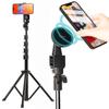 Lapset In Magnetic Smartphone 165cm MagSafe Lightweight and Storage Bag Metal Ring Video Tripod Stand [Featured Poco'ce, One-touch