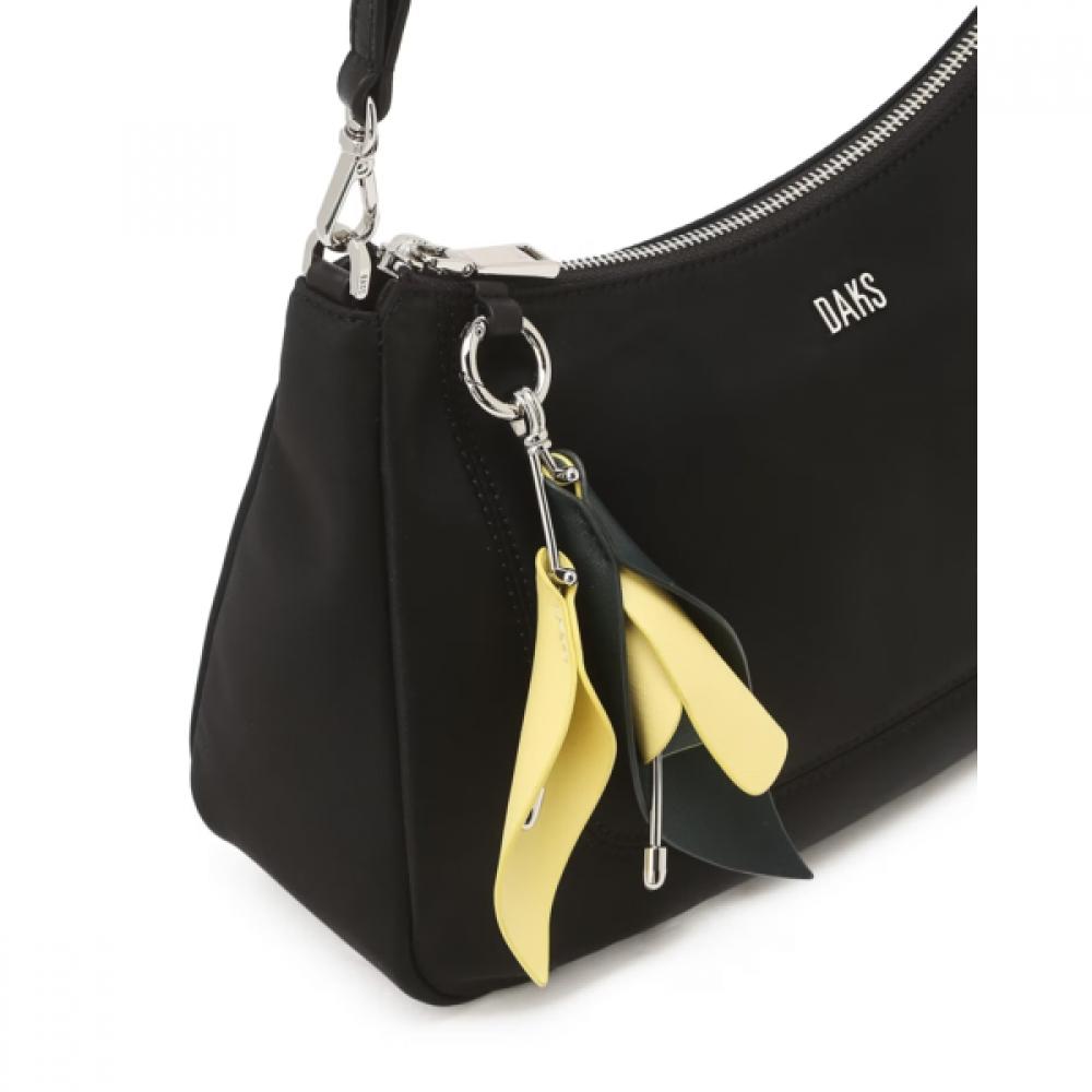 Daks Black Flower Nylon Shoulder Bag M Dcba6e521bk